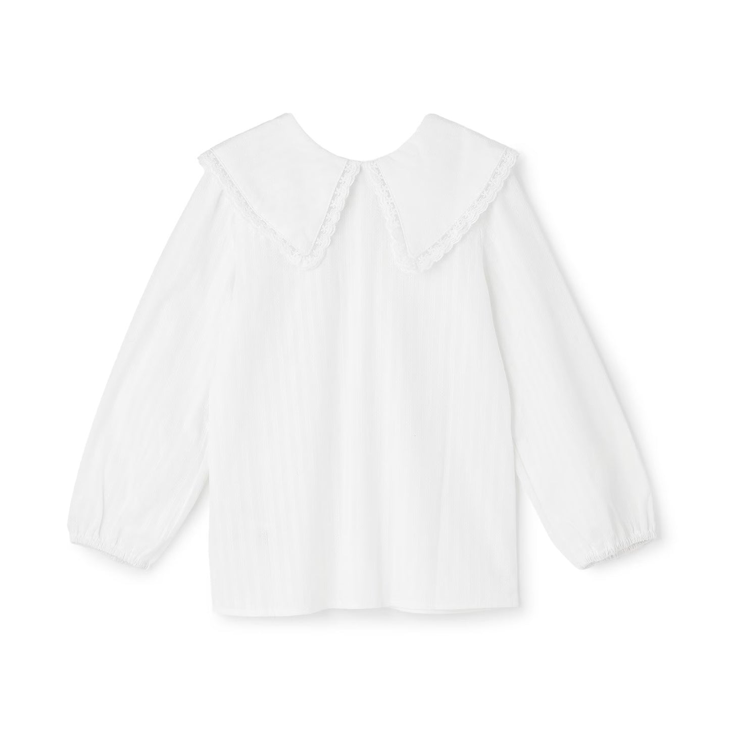日本童裝 Ly# mine 2Way 前後兩著 荷葉領襯衫 100-140cm 女童款 秋季 TOPS 面試/宴會/表演