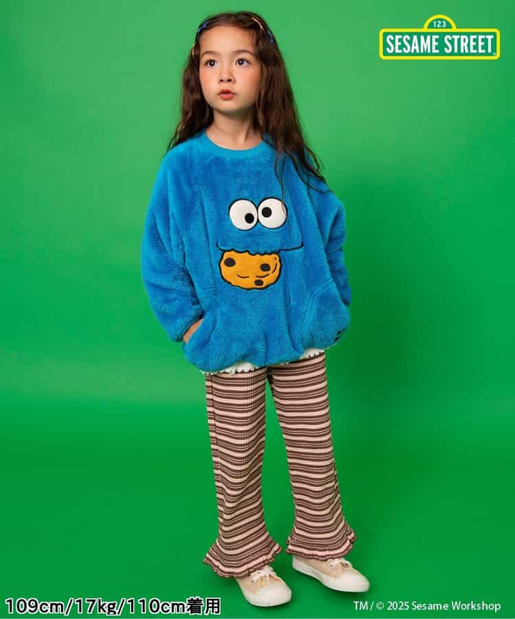 日本童裝 BREEZE x Sesame Street 毛毛上衣 80-140cm 男童款/女童款 冬季 TOPS