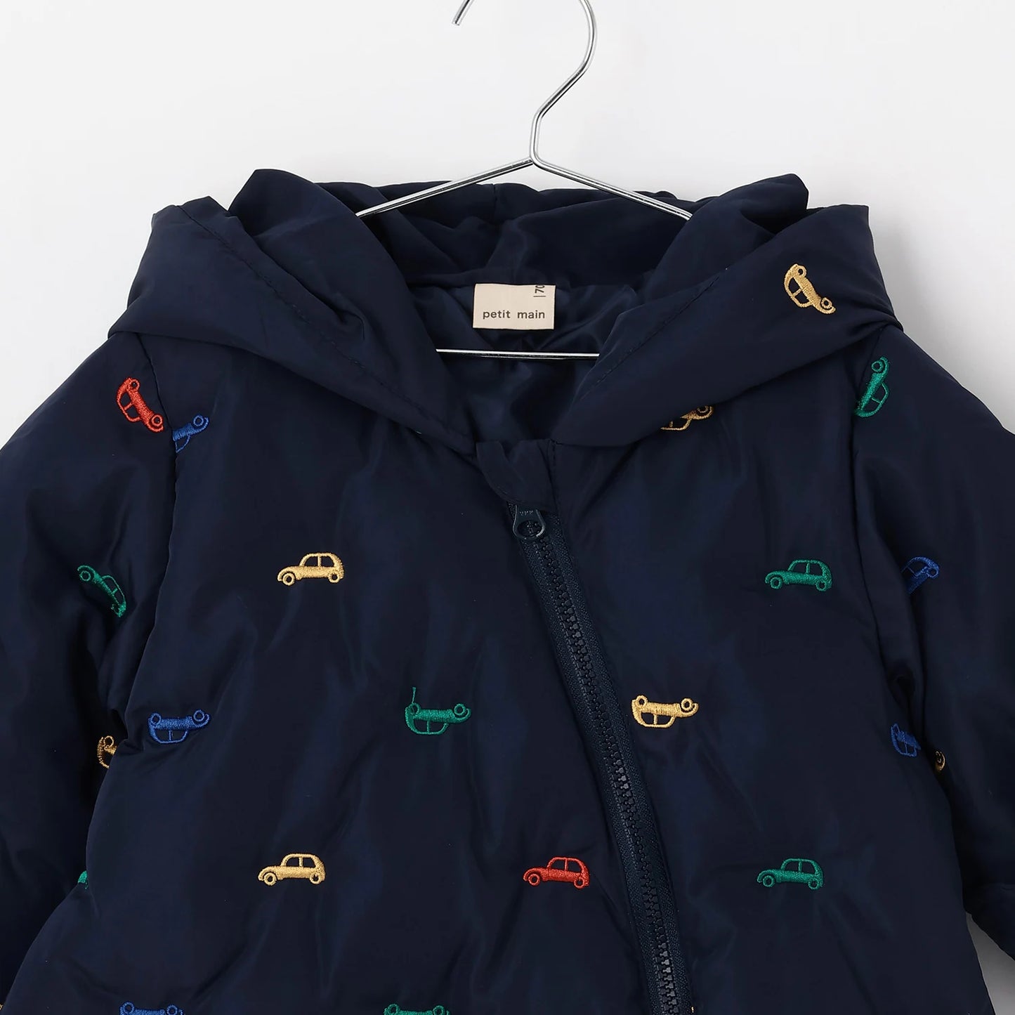 日本童裝 pe#main 刺繡絎縫連衣外套 70-80cm 初生嬰兒 男童款/女童款 冬季 (適合寒冷天氣、溫度低天氣）OUTERWEAR