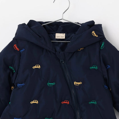 日本童裝 pe#main 刺繡絎縫連衣外套 70-80cm 初生嬰兒 男童款/女童款 冬季 (適合寒冷天氣、溫度低天氣）OUTERWEAR