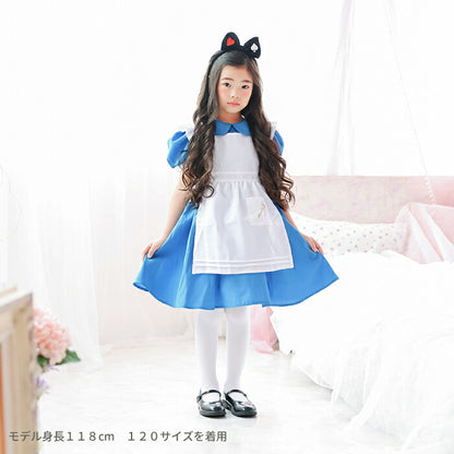 日本童裝 愛麗絲夢遊仙境 Alice公主連身裙 100-140cm 女童款 萬聖節 Cosplay服裝 Halloween攪鬼特輯 AAA