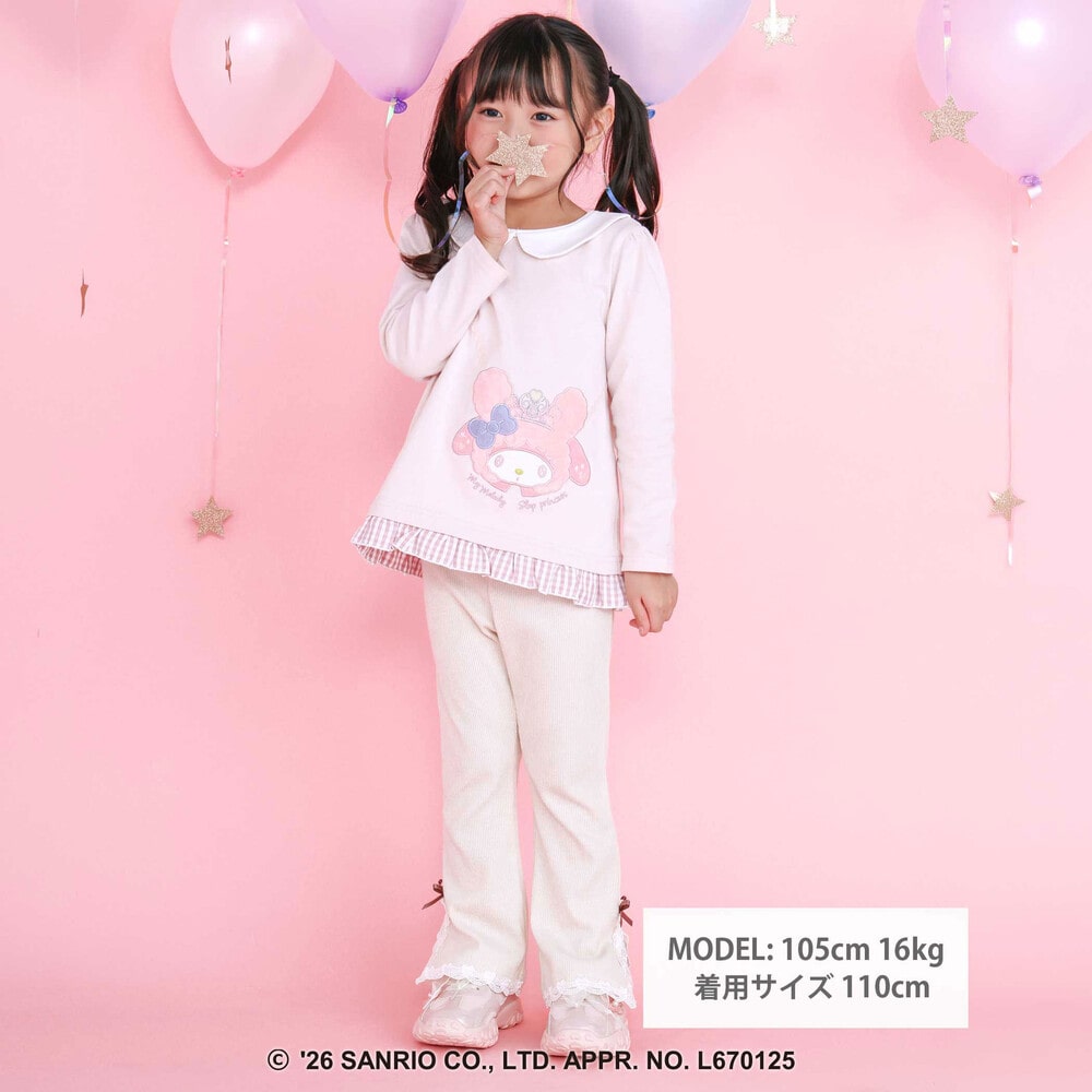 日本童裝 Slap Slip x Sanrio 翻領荷葉邊上衣 80-130cm 女童款 秋季 TOPS 其他品牌童裝
