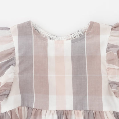 日本童裝 pe#main 格子喇叭身裙 80-130cm 女童款 夏季 DRESSES