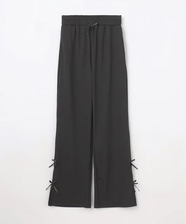 日本童裝 aF#a325 接觸冷感 羅紋寬喇叭褲 110-150cm 女童款 夏季 PANTS