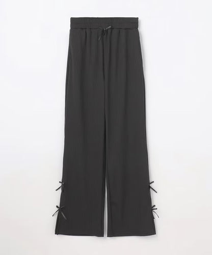 日本童裝 aF#a325 接觸冷感 羅紋寬喇叭褲 110-150cm 女童款 夏季 PANTS