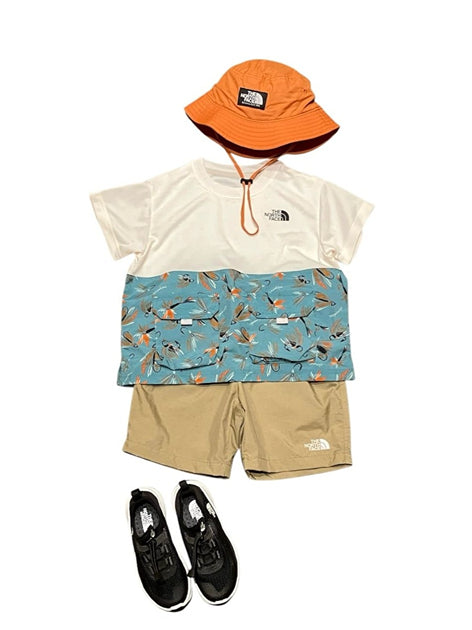 Japanese children's clothing TNF waterproof series static care sports shorts 100-120cm boys'/girls' summer PANTS 