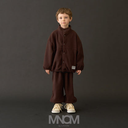 日本童裝 b・R# 抓毛運動兩件套裝 110-150cm 男童款 冬季 OUTERWEAR PANTS