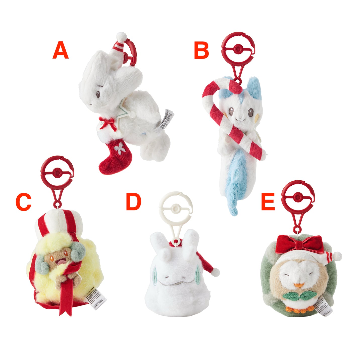 日本直送 限定版 公仔掛飾  Pokémon Holiday Blessings Christmas聖誕快樂特輯