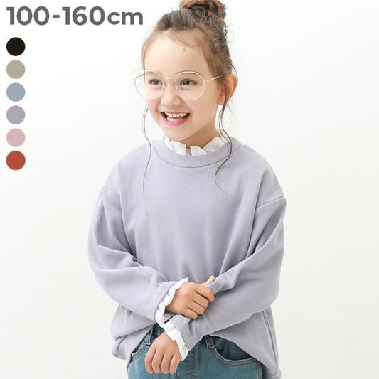 日本童裝 dev!rock 多層荷葉邊衛衣 100-160cm 女童款 冬季 TOPS