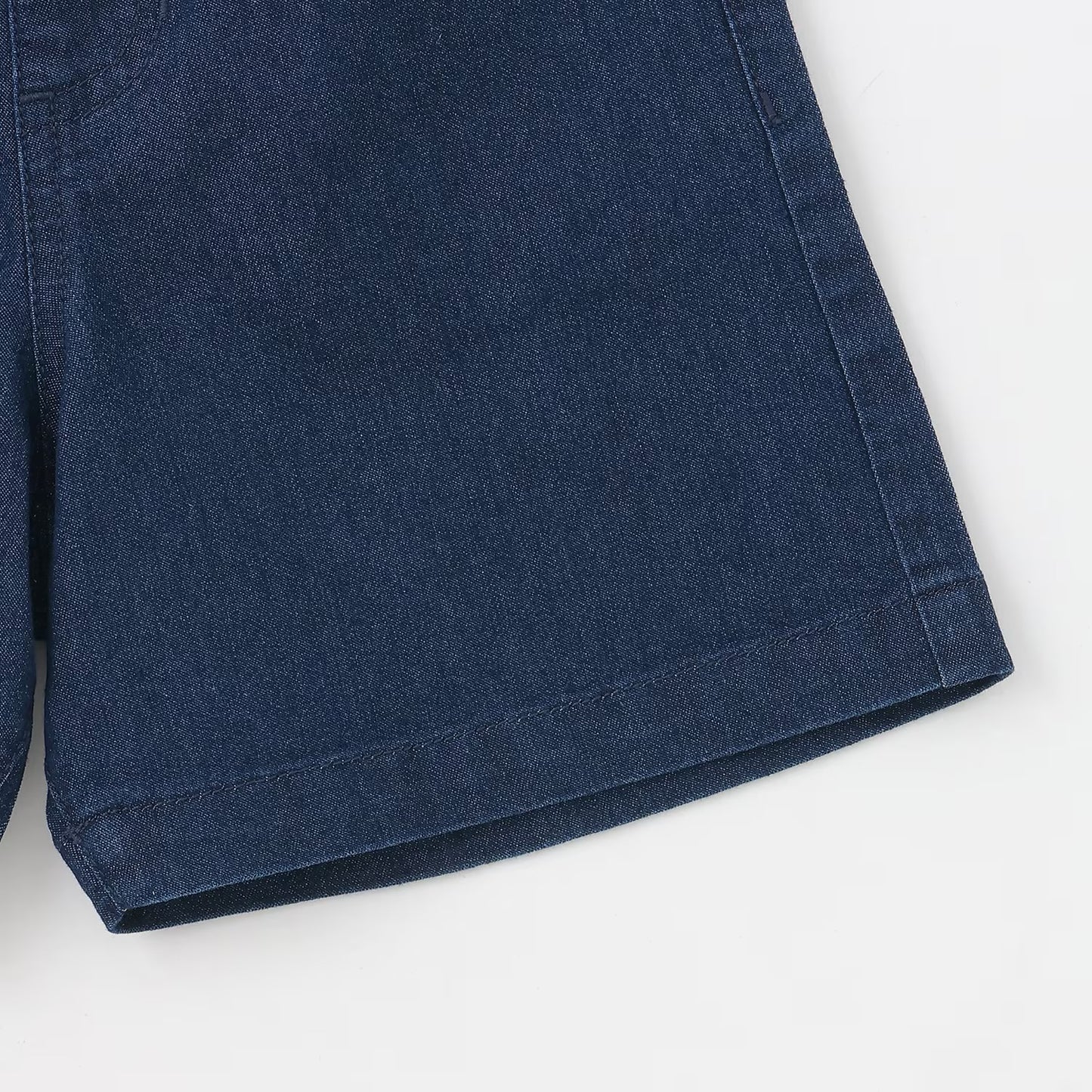 日本童裝 pe#main 寬鬆牛仔短褲 90-130cm 女童款 夏季 PANTS