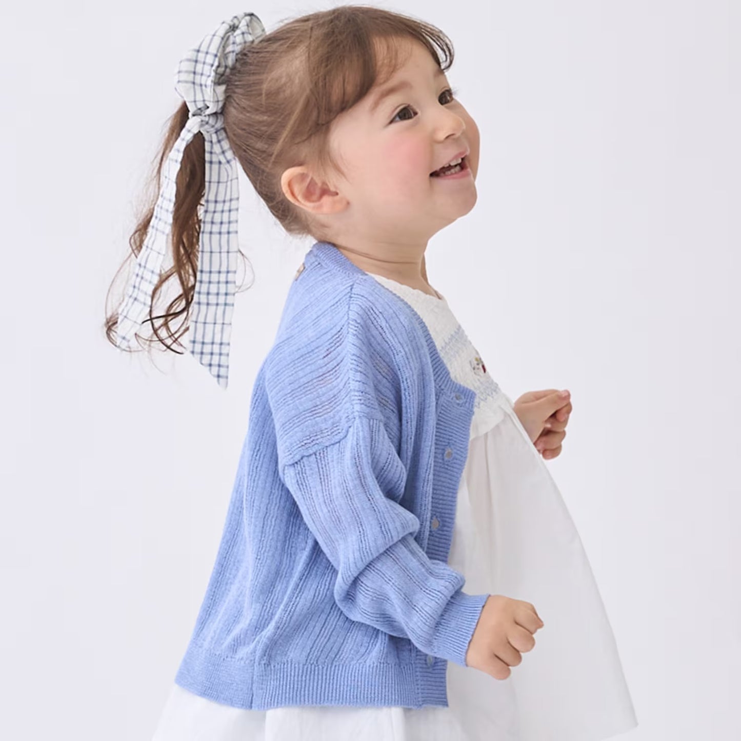 日本童裝 pe#main 針織薄外套 80-130cm 女童款 夏季 OUTERWEAR