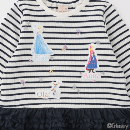 日本童裝 pe#main x Disney Frozen花邊上衣 80-130cm 女童款 冬季 TOPS