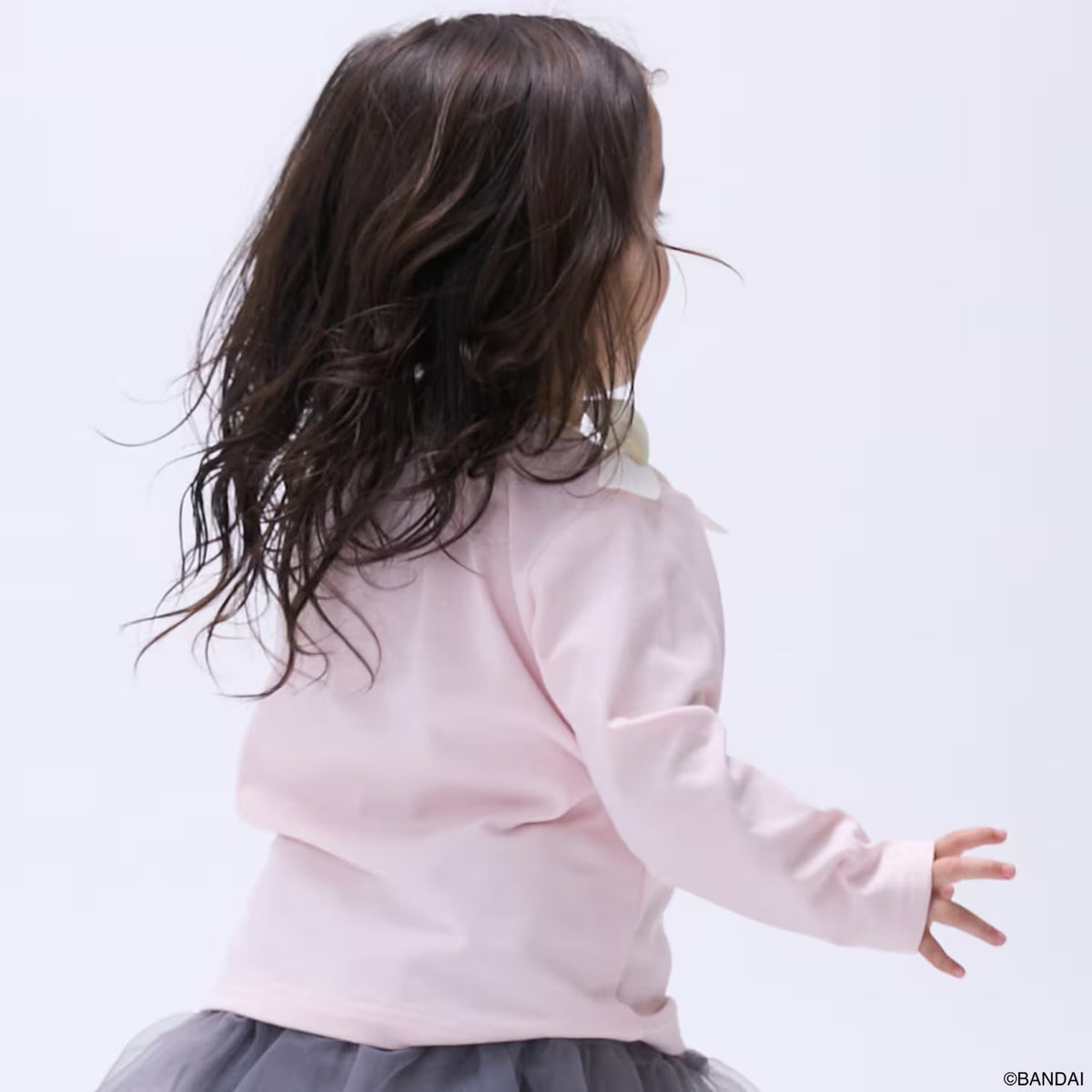 日本童裝 pe#main x【Tamagotchi】蝴蝶結肩上衣 90-130cm 女童款 秋季 TOPS
