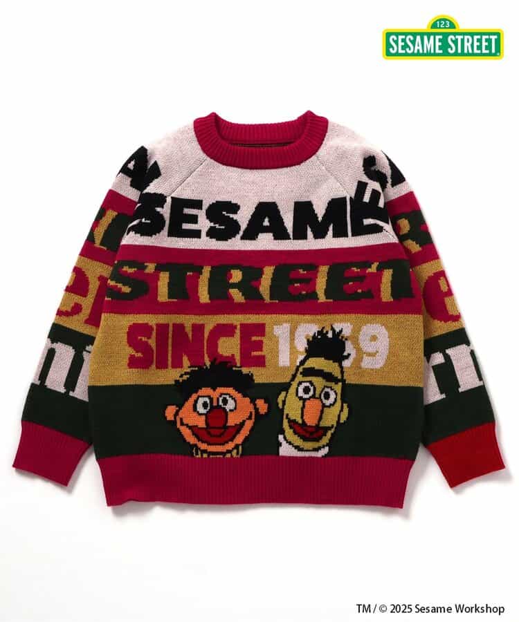 日本童裝 BREEZE x Sesame Street 冷衫 80-140cm 男童款/女童款 冬季 TOPS