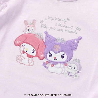 日本童裝 Slap Slip x Sanrio 肩部刺繡荷葉邊長袖上衣 80-130cm 女童款 秋季 TOPS 其他品牌童裝