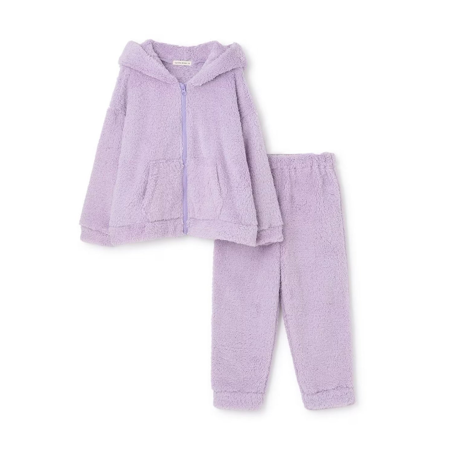 日本童裝 Ly# mine 毛毛睡衣套裝 100-150cm 女童款 冬季 TOPS PANTS 睡衣系列