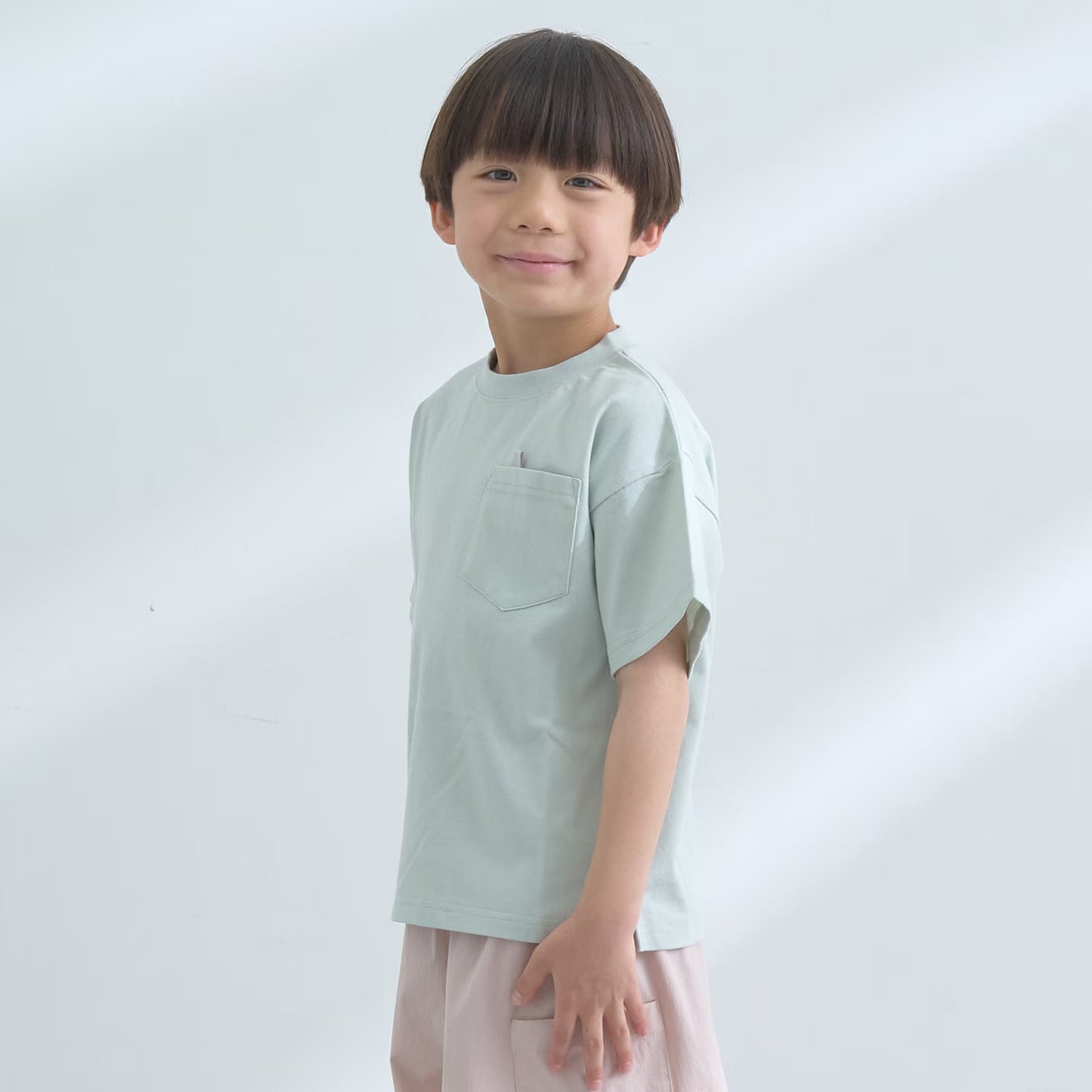 日本童裝 b・R# 防污系列 速乾系列 防UV 寬鬆基礎款口袋上衣 100-150cm 男童款 夏季 TOPS