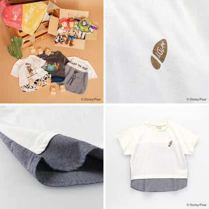 日本童裝 Branshes x Disney ToyStory 撞色拼接上衣 90-140cm 男童款/女童款 夏季 TOPS