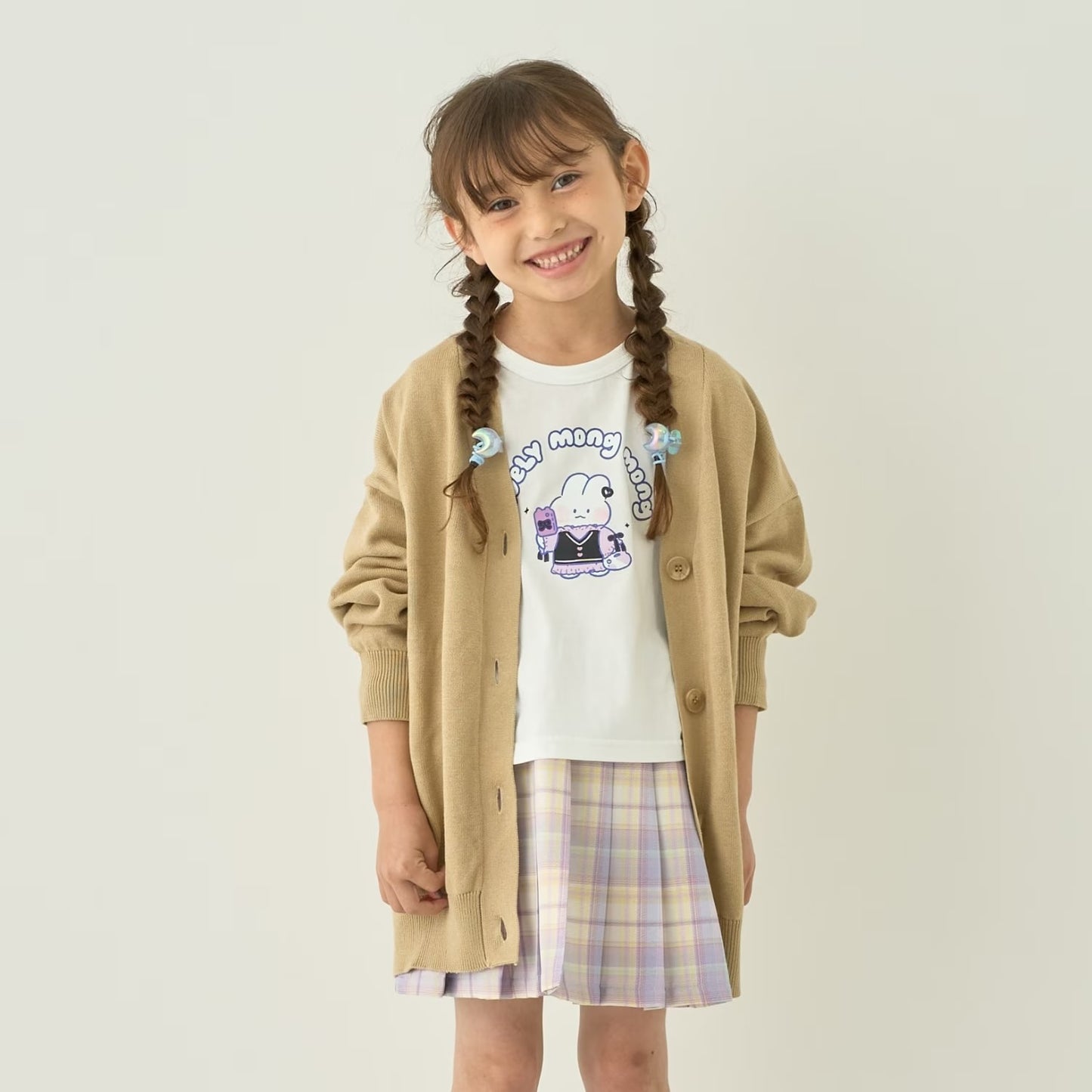 日本童裝 Ly# mine 學生妹薄針織外套 100-150cm 女童款 秋季 OUTERWEAR 萬聖節 Cosplay服裝 Halloween攪鬼特輯
