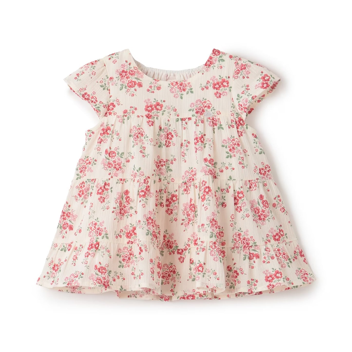 日本童裝 pe#main 接觸冷感 楊柳裙邊長衫 80-130cm 女童款 夏季 TOPS