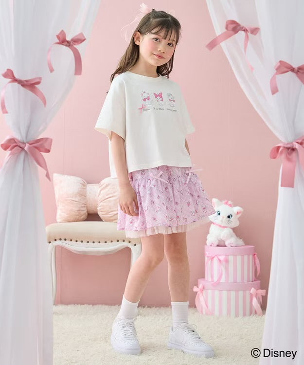日本童裝 aF#a325 x Disney Marie 格子短裙 110-160cm 女童款 夏季 SKIRTS