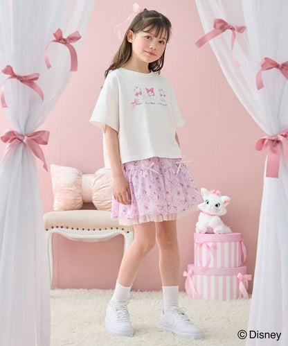 日本童裝 aF#a325 x Disney Marie 格子短裙 110-160cm 女童款 夏季 SKIRTS