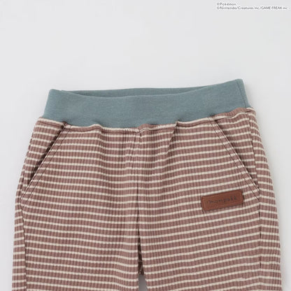 日本童裝 pe#main x【monpoke】休閒羅紋長褲 80-120cm 男童款/女童款 秋季 PANTS