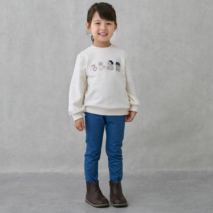 日本童裝 pe#main 抓毛荷葉邊緊身褲 80-120cm 女童款 冬季 PANTS