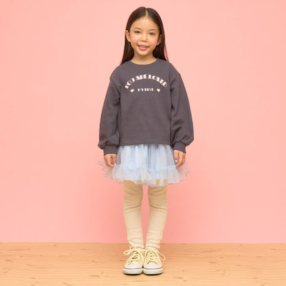 日本童裝 Ly# mine 蓬鬆薄紗裙連打底褲 100-140cm 女童款 冬季 SKIRTS PANTS