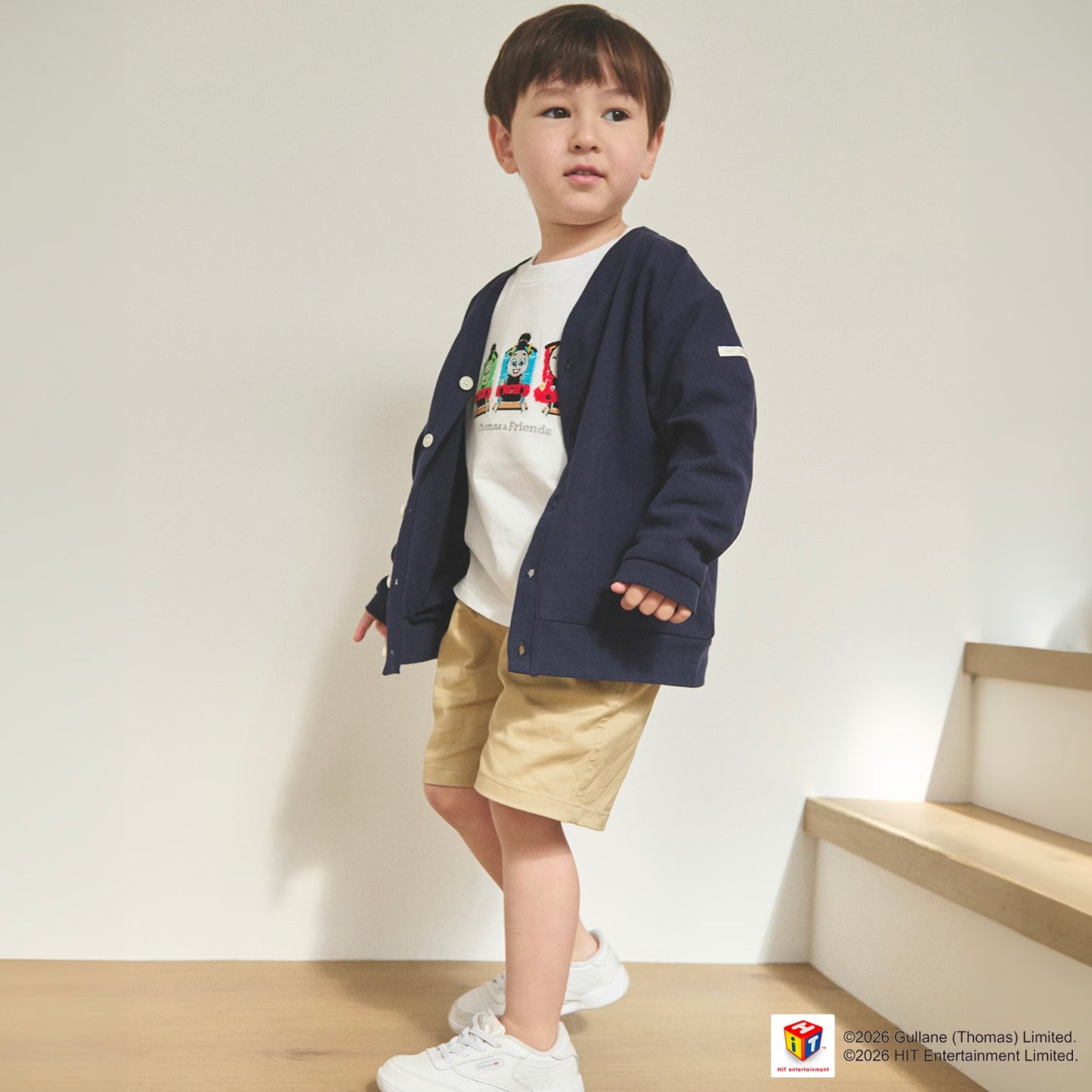 日本童裝 pe#main x Thomas 刺繡圖案上衣 80-130cm 男童款/女童款 夏季 TOPS