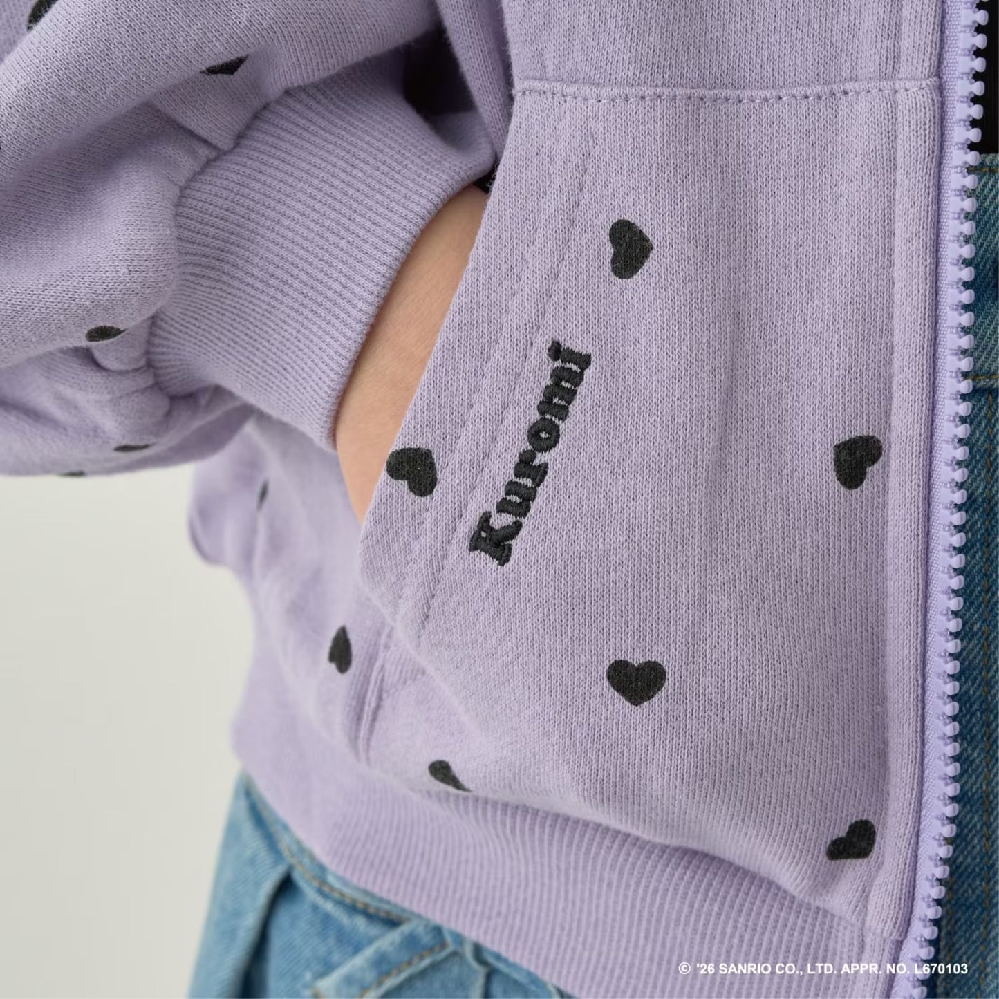 日本童裝 Ly# mine x Sanrio 花邊口袋衛衣外套 90-140cm 女童款 秋季 OUTERWEAR
