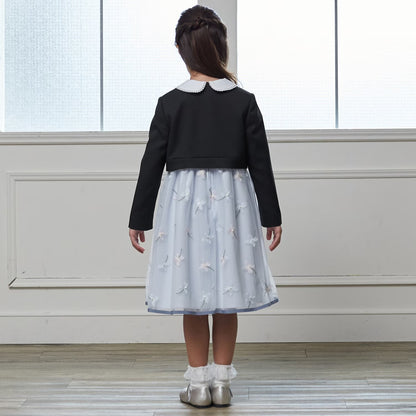 日本童裝 pe#main 禮服兩件套裝 110-130cm 女童款 冬季 OUTERWEAR DRESSES 面試/宴會/表演