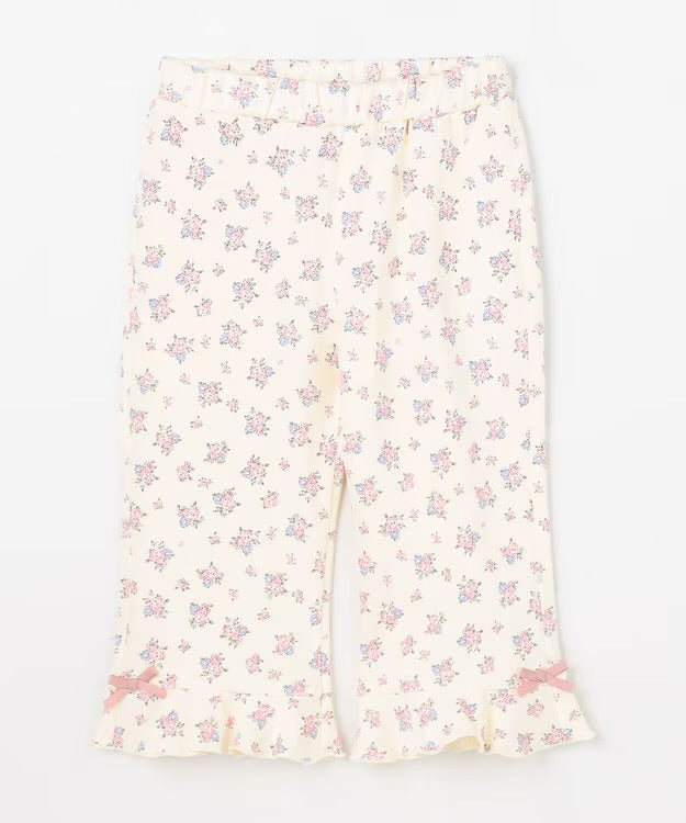 日本童裝 aF#a325 接觸冷感 花邊七分褲 90-140cm 女童款 夏季 PANTS