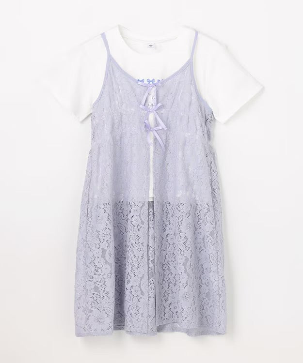 日本童裝 aF#a325 上衣及吊帶蕾絲裙 110-160cm 女童款 夏季 TOPS DRESSES