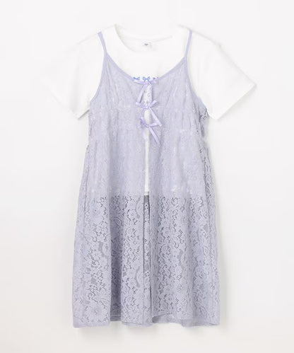 日本童裝 aF#a325 上衣及吊帶蕾絲裙 110-160cm 女童款 夏季 TOPS DRESSES