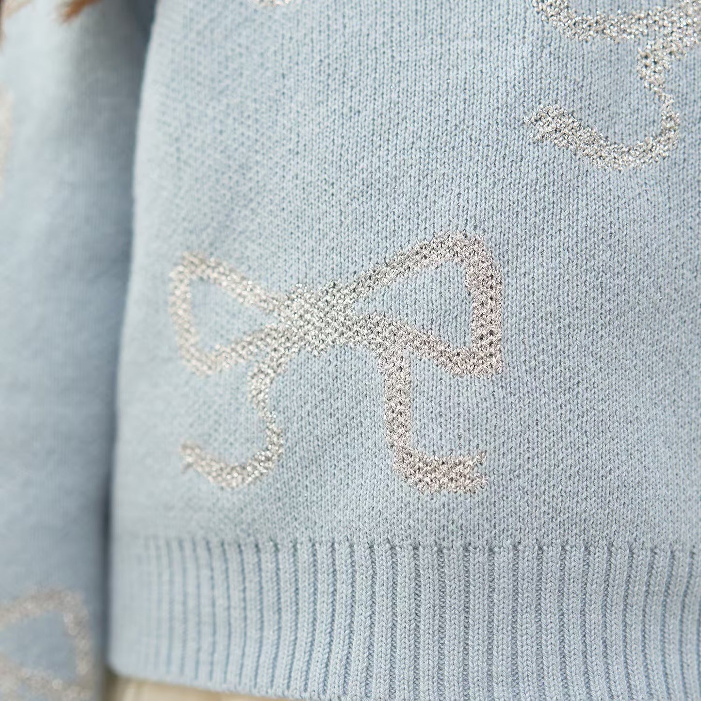 日本童裝 Ly# mine 閃閃蝴蝶結針織毛衣 110-140cm 女童款 冬季 TOPS