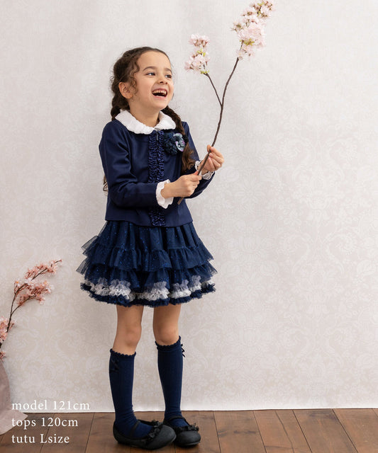 Japanese children's clothing panpantutu dress short jacket 100-130cm girls summer outerwear interview / banquet / performance 