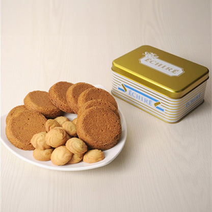 日本直送 Echire 法國頂級金罐牛油曲奇（招牌法式牛油曲奇 & 香草曲奇）聖誕快樂特輯 新年行運發財特輯 Christmas Happy New Year 馬年 限定手信