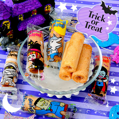 ‼️6/10晚上12點截單‼️日本直送 七尾製菓 法式奶油捲餅 Halloween限定零食 Halloween攪鬼特輯 萬聖節