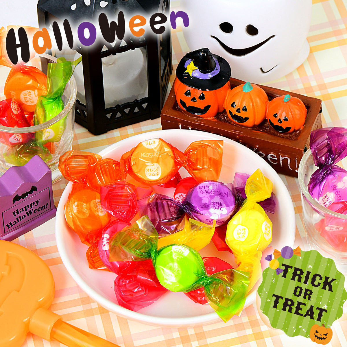 ‼️6/10晚上12點截單‼️日本直送 春日井菓子 五色彈珠汽水糖 Halloween限定零食 Halloween攪鬼特輯 萬聖節