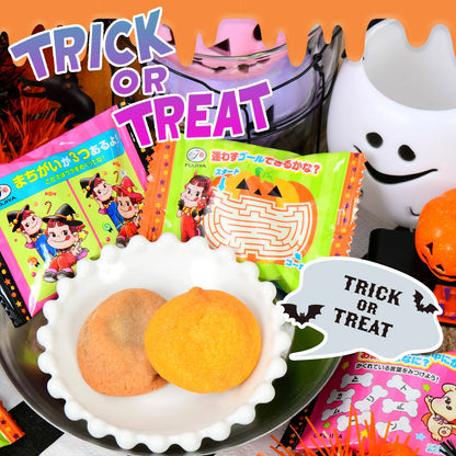 ‼️6/10晚上12點截單‼️日本直送 不二家 曲奇 香草與南瓜風味 Halloween限定零食 Halloween攪鬼特輯 萬聖節