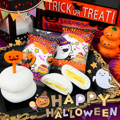 ‼️6/10晚上12點截單‼️日本直送 Yaokin 布丁味夾心棉花糖 Halloween限定零食 Halloween攪鬼特輯 萬聖節