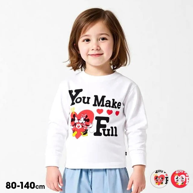 Japanese BDL x Disney parent-child print tops (80-150cm) for boys and girls (summer TOPS) 