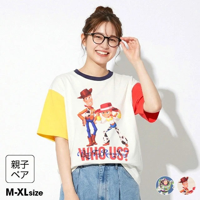 Japanese BDL x Disney parent-child print tops (80-150cm) for boys and girls (summer TOPS) 