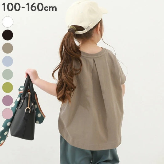 日本童裝 dev!rock 後擺收口短袖上衣 100-160cm 女童款 夏季 TOPS