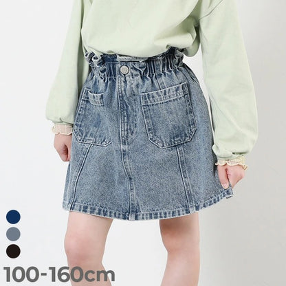 日本童裝 dev!rock 牛仔短裙 100-160cm 女童款 SKIRTS 夏季