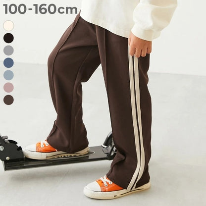 日本童裝 dev!rock 側條紋長褲 100-160cm 男童款/女童款 PANTS 春季