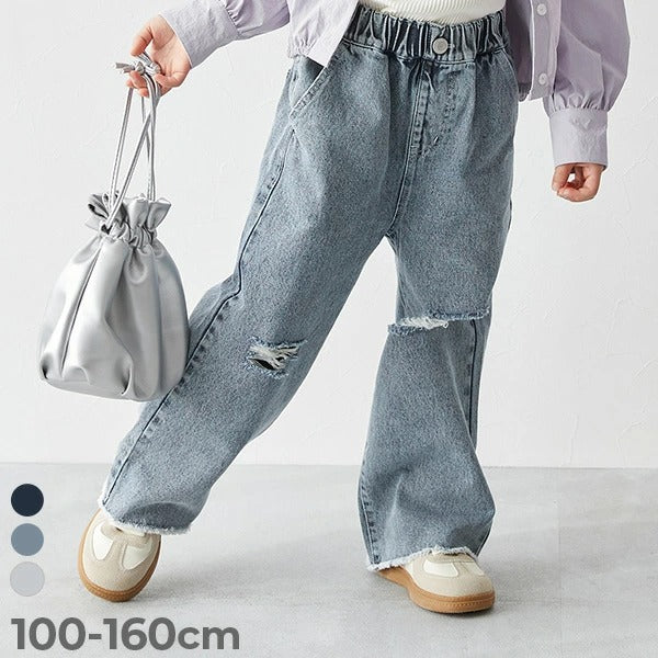 日本童裝 dev!rock 做舊直筒牛仔褲 100-160cm 男童款/女童款 PANTS 春季