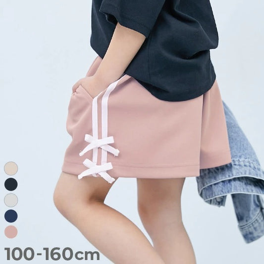 日本童裝 dev!rock 側條紋緞帶短褲 100-160cm 女童款 夏季 PANTS