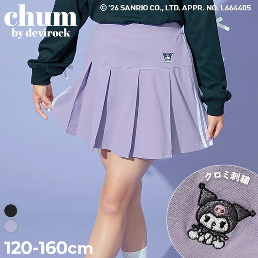 日本童裝 dev!rock x Sanrio 百摺短裙 120-160cm 女童款 春季 SKIRTS
